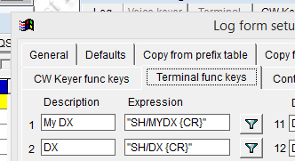 Edit terminal key